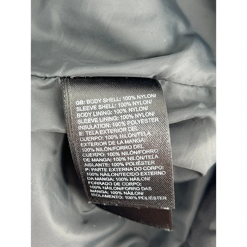The North Face Mens Quilted Puffer Jacket Full‎ Zip Insulated Large